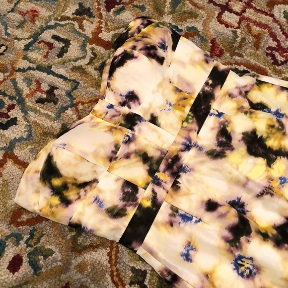 J. Crew Strapless Floral Dress Size 6 - Picture 6 of 8